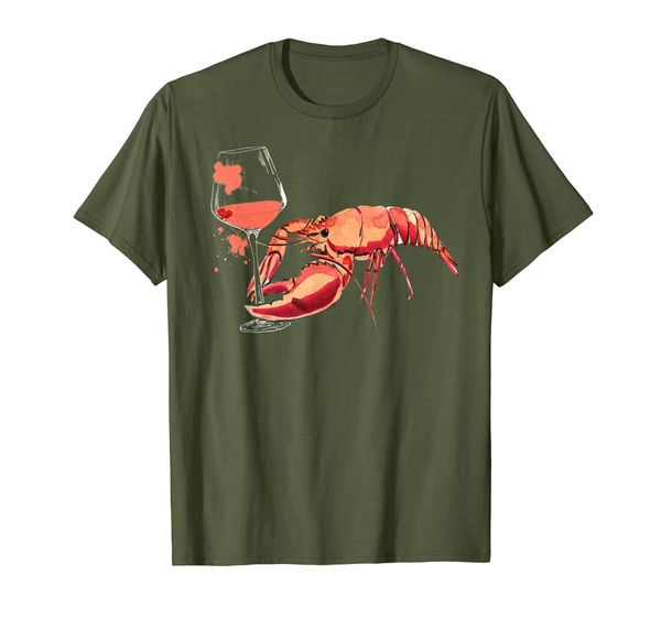 

funny lobster drinking wine shirt lobster gifts wine lovers t-shirt, White;black