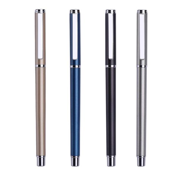 

ballpoint pens deli metal sign pen 0.5mm gel smooth refill mikuni japan for school office home, Blue;orange