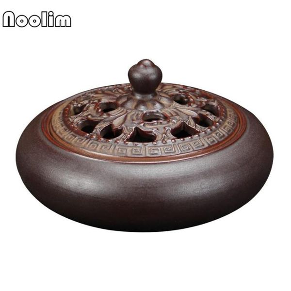 

fragrance lamps ceramic retro coil incense burner crafts decoration holder furnace creative home room censer