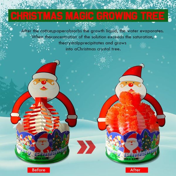 

christmas decorations paper tree flowering creative colorful magic growing toy gift 5ml decoracao para natal