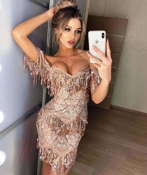 

gold bar elegant neck rayon bandage in night club bodycon dressed n83v, White