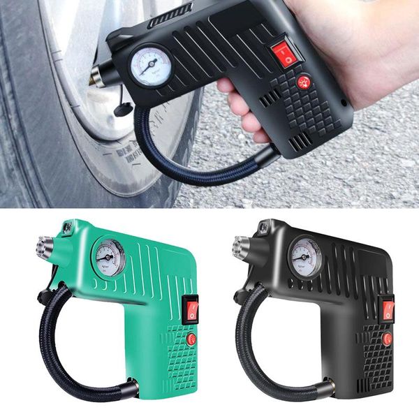 

inflatable pump air compressor tire inflator portable car with led light digital for