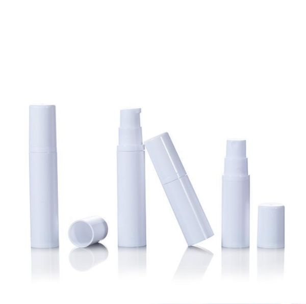 

2021 new 10ml empty white airless lotion pump cream bottle for cosmetic use