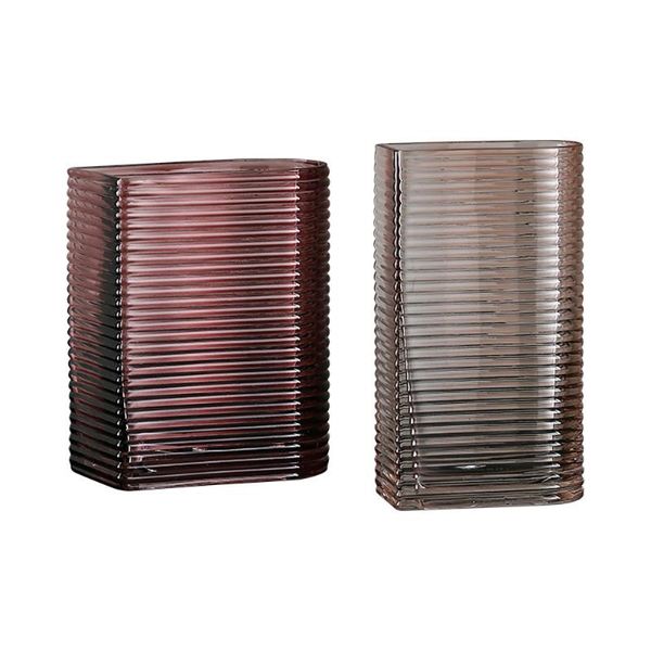 

vases nordic luxury transparent glass vase decoration home modern simple table living room dried flower arrangement