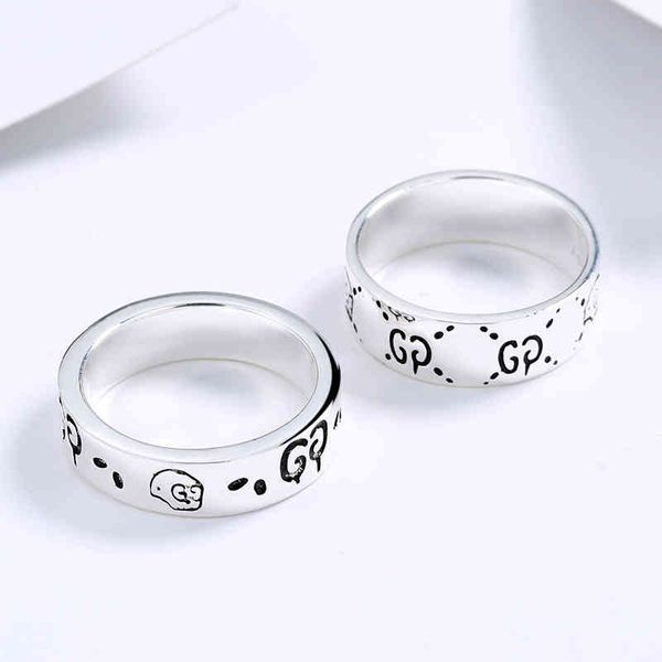 

g925 ring skeleton head male and female couple pair ghost series jewel fine jewelry sale outlet, Silver