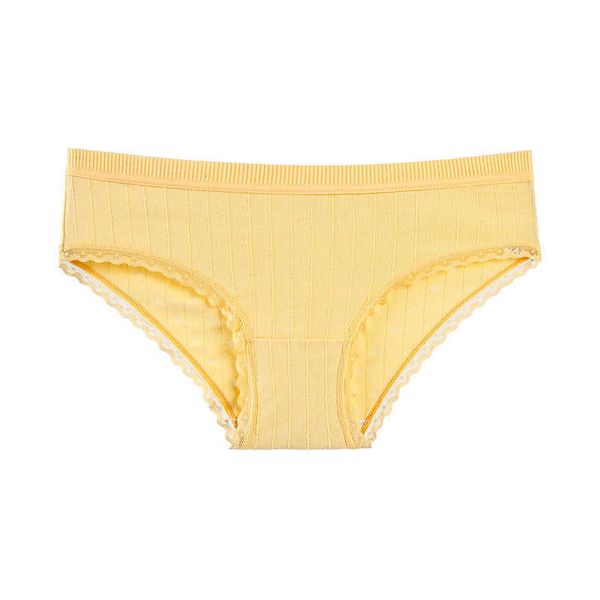 

briefs panties needle drawn jacquard thread women's cotton antibacterial bottom crotch middle waist breathable traceless, Black;white
