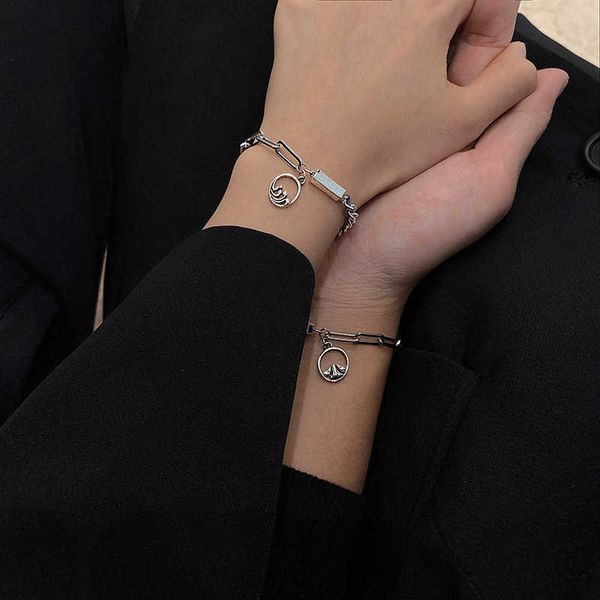 

personalized fashion vow of love bracelet for men and women, Golden;silver