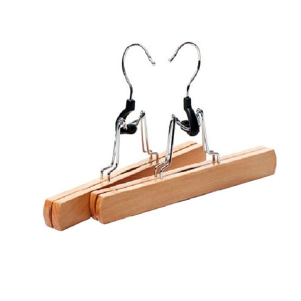 

hangers & racks home drying rack space saving wooden neat skirt hanger clip type no trace clothes collection el storage trouser wardrobe