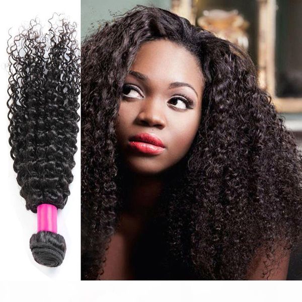 

brazilian curly hair weaves grade 7a unprocessed peruvian indian malaysian cambodian mongolian deep wave kinky curly human hair 3 4 bundles, Black
