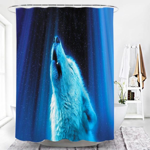 

shower curtains animal bathroom curtain funny horse dolphin 3d with 12 hooks waterproof polyester fabric