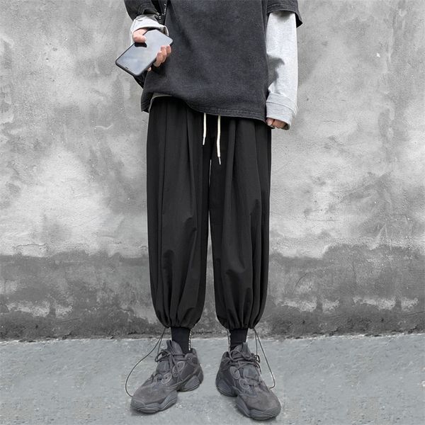 

2021 new men's loose leisure casual bodybuilding work harem pants fitness fashion trousers hip hop joggers sweatpants m-3xl nzbh, Black