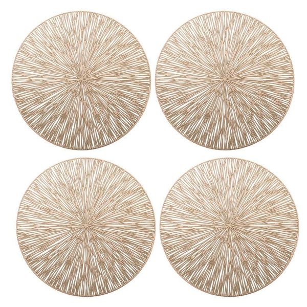 

mats & pads pvc hollow insulation table bowl home decor heat resistant placemat for dining