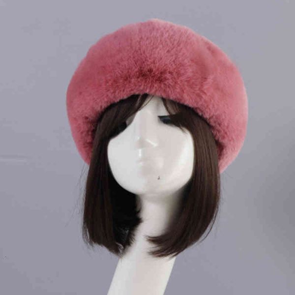 

women winter faux fur warmer russian cap for girls fashion thick fluffy empty russian cap autumn earwarmer outdoor ski, Blue;gray
