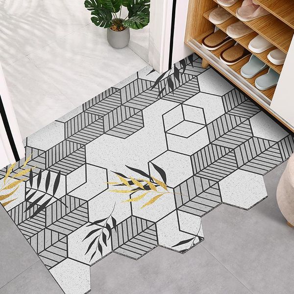 

carpets nordic cut printed doormat carpet home pvc silk loop floor entrance mats living room bedroom bathroom non-slip door