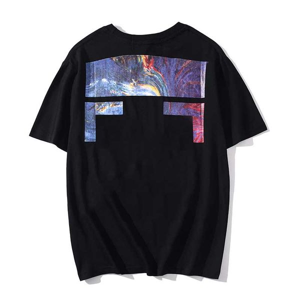 

fashion mens volcano sea oil painting tee men womens sunmer designer tshirt casual streetwear shirt man clothing, White;black