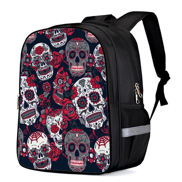 

backpack rose skull schoolbag children school boy girl kindergarten