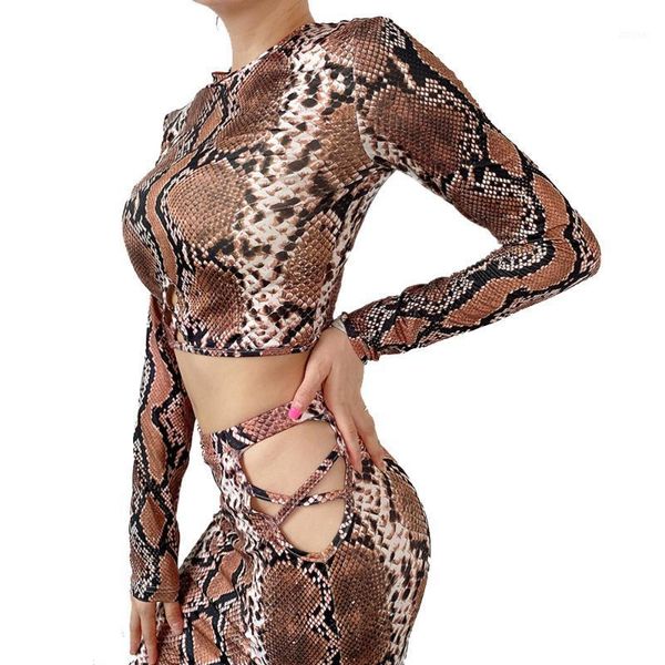 

two piece dress women slim tracksuit set long sleeve leopard crop and skirts 2pcs clothes ladies mini pencil sundress sets, White