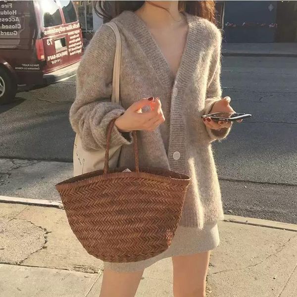 

two piece dress lanmrem 2021 autumn women's sweater two-piece set with high-purity v-neck single-breasted and skirt suit 19f-a554, White