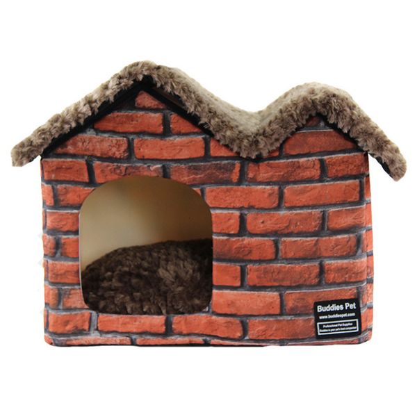 

crates pet nest house dog double foldable articles in winter brick pad bed