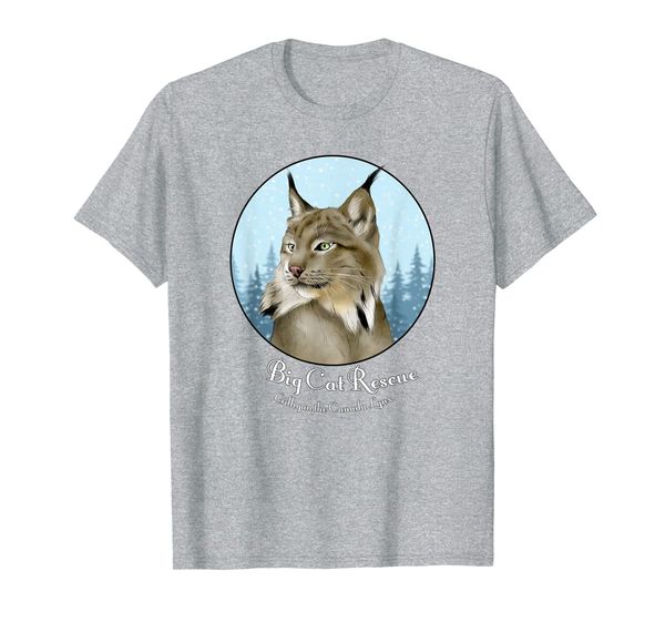 

gilligan the canada lynx big cat rescue tee shirt, White;black
