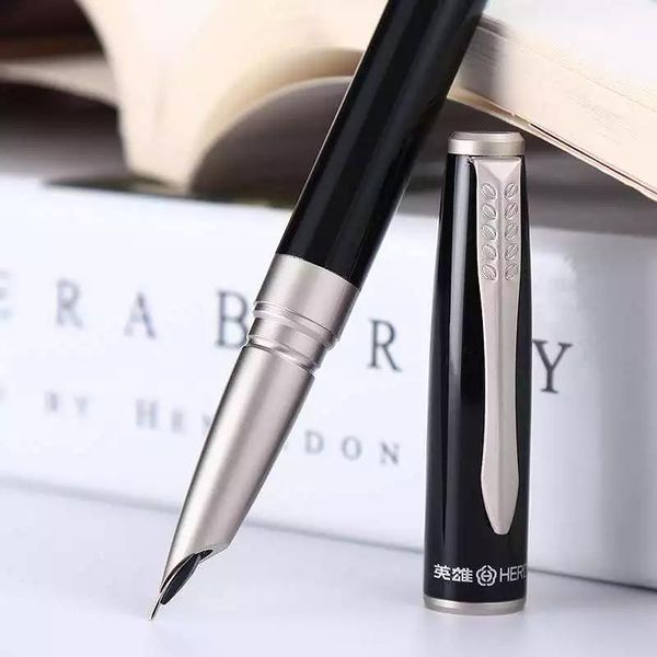 

hero beautiful fountain pen financial ink pen ef nib converter filler business stationery office school supplies writing pens gi