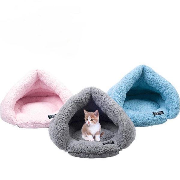 

lanlan cute macarons color slipper shape warm pet nest for small medium cats dogs