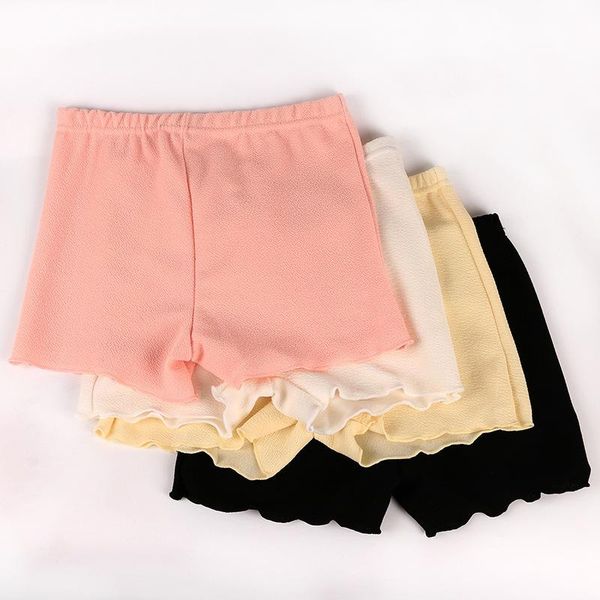

women's panties cotton three-quarter pants summer safety wear anti-failure legging shorts korean version, Black;pink