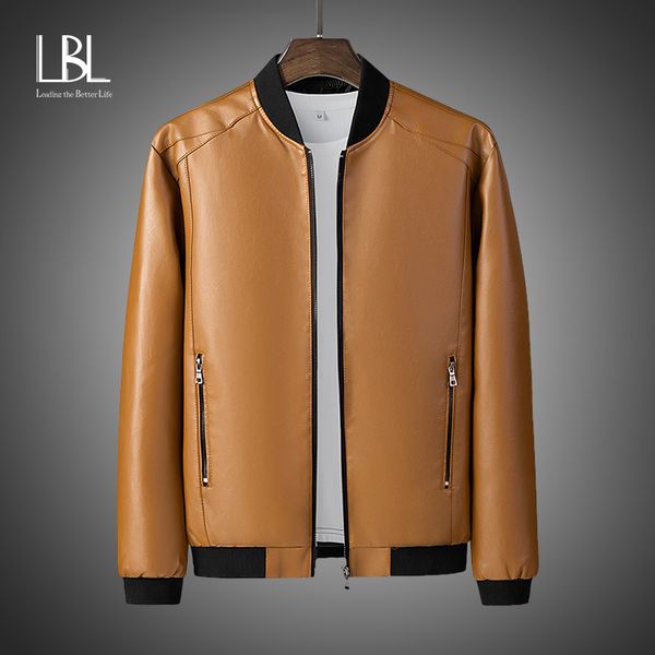 

men's pu leather et, motorcycle classic brand thick cowboy, s-8xl coat, autumn, 2021, Black