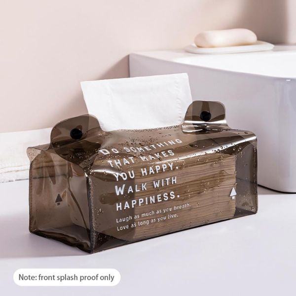 

tissue boxes & napkins facial case box clear pvc rectangle napkin organizer holder bathroom toilet pumping paper storage bag table decor