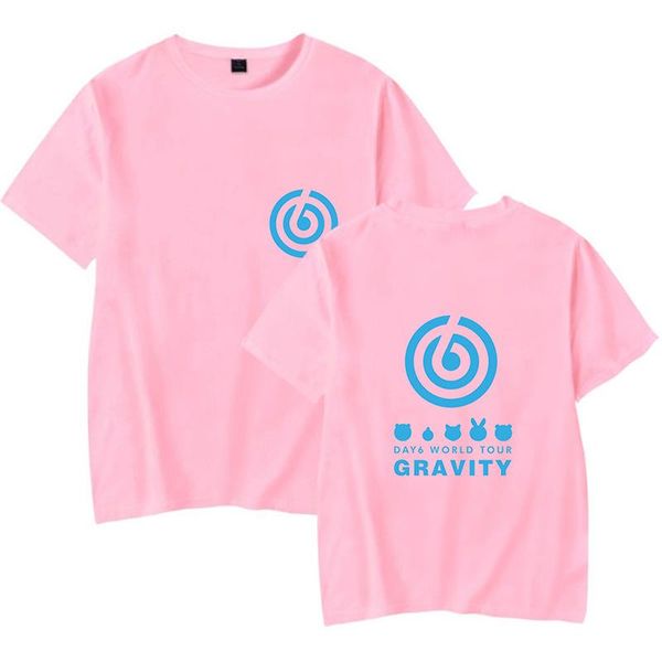 

men's t-shirts kpop day6 world tour gravity print t-shirt fashion summer men women o-neck tees short sleeve tshirt hip hop, White;black