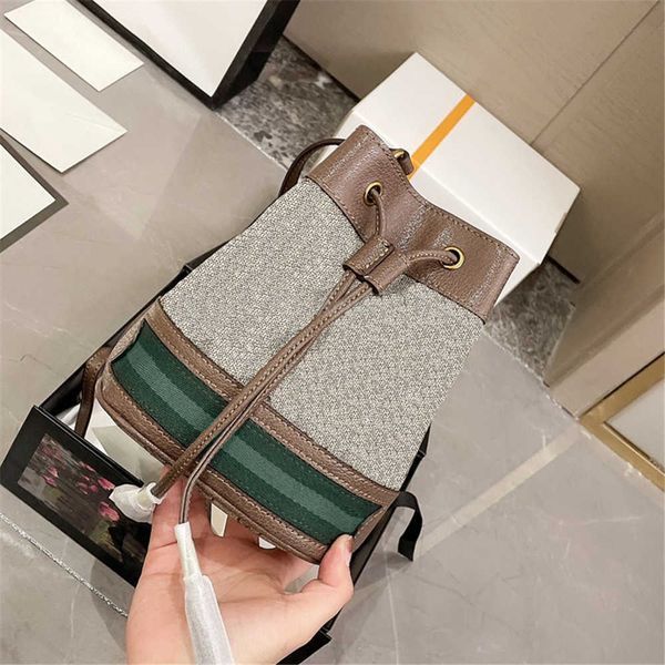 

fashion lady designers ophidia handbags underside inlaid striped webbing internal mobile phone shoulder bag cross body bucket bags