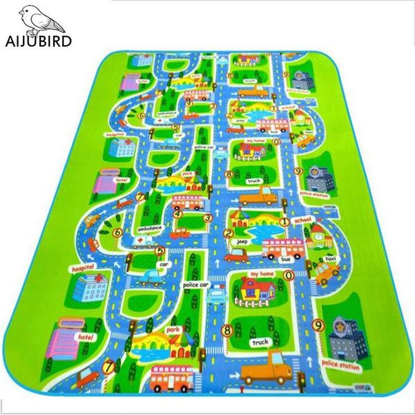 

carpets city road carpet toys for kids rugs baby play mats developing children's urban rail transportation eva game