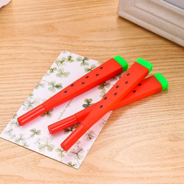 

gel pens novelty watermelon pen as school prizes for students kids 5pcs/lot