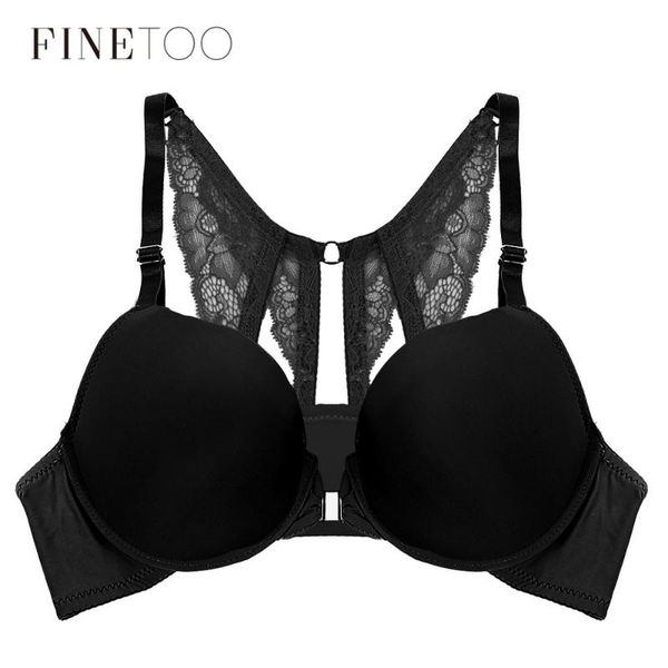 

women front closure bra lace push up bralette underwire bras for women fashion female racerback lingerie underwear, Red;black