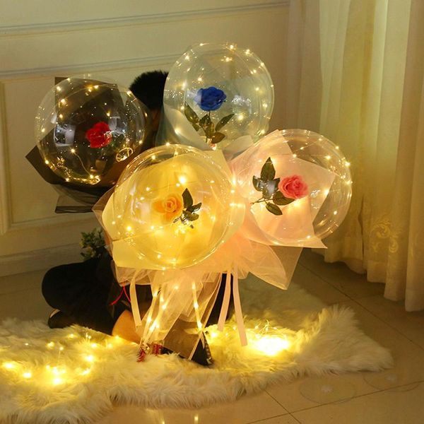 

led luminous balloon light bouquet rose party lamp decor wedding birthday gift balloon light festive party supplies