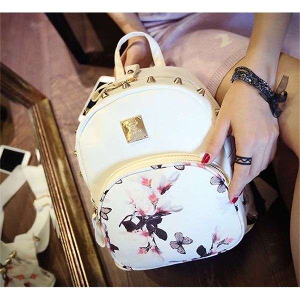 

hbp new women's 2021 south korea fashion trend printed butterfly backpack leisure travel bag