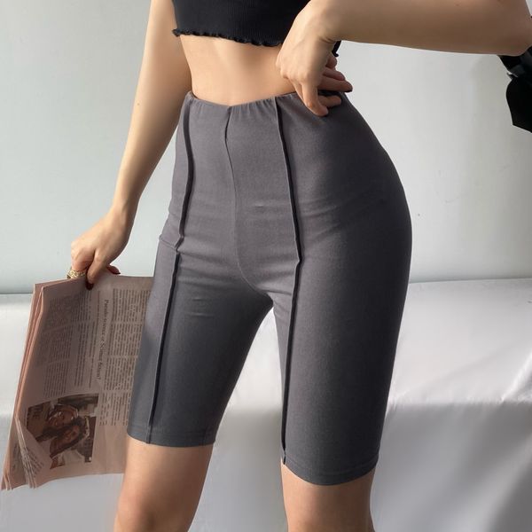 

2021 autumn and winter new high waist tight-fitting belly riding pants leggings shorts outer wear women 30xr, White;black