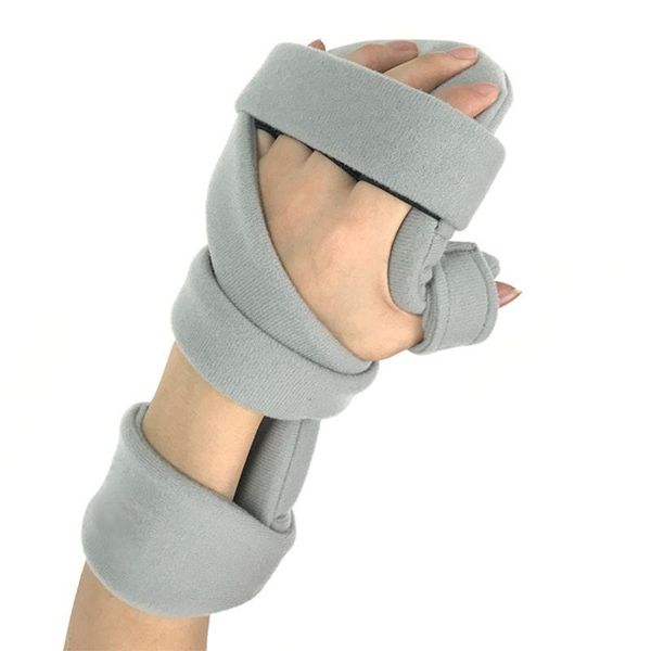 

wrist support finger corrector rehabilitation fingerboard adjustable hand bracers splint correction fracture fixed protective gear, Black;red
