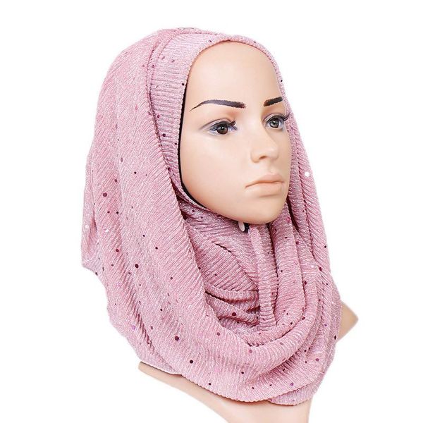 

scarves 2021 gold glitter plain color hijab scarf muslim head wrap shawl islamic clothing for spring summer wholesale, Blue;gray