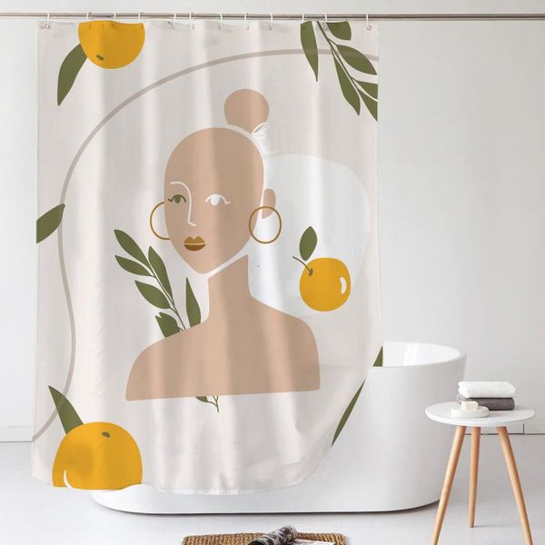 

simple nordic shower curtain girly modern colorful fabric cute shower curtain waterproof duschvorhang household products df50yl