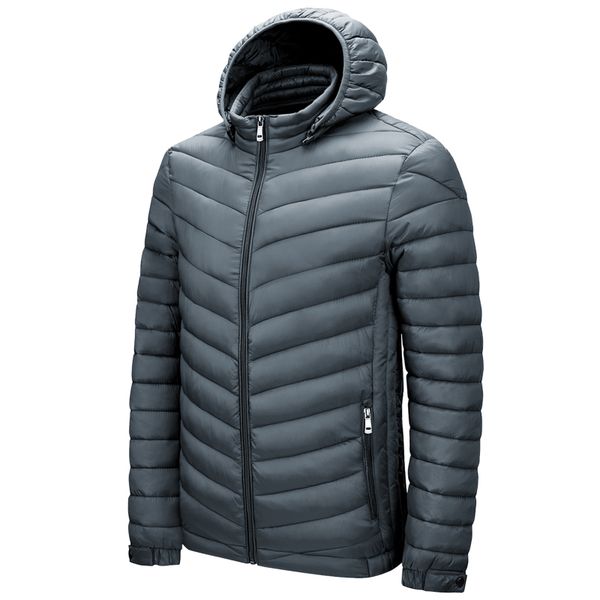 

new 2021 spring autumn jackets hooded ultra light down coat windbreak warm outwear lightweight parkas men outdoor clothing y0ad, Black