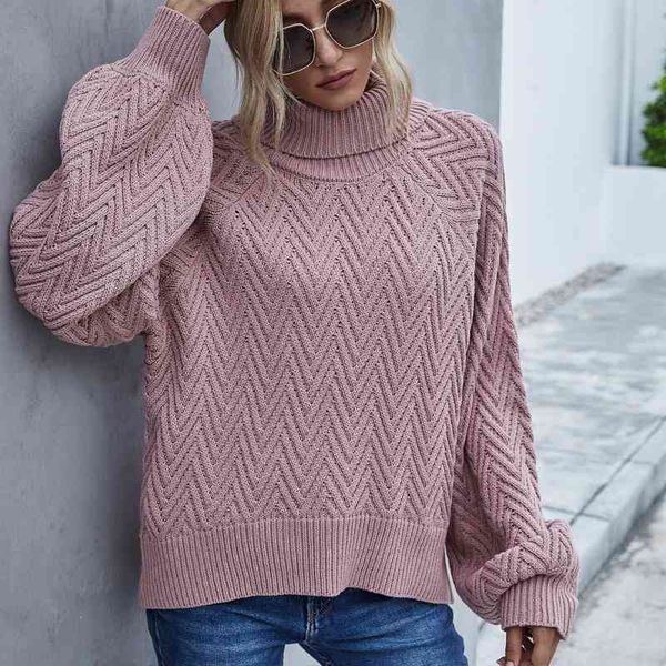 

women turtleneck sweaters autumn winter pull jumpers european casual loose sweater female oversized pullovers 210603, White;black