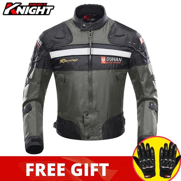 

motorcycle apparel duhan jacket men cold-proof motocross racing protective anti-fall suit moto winter autumn