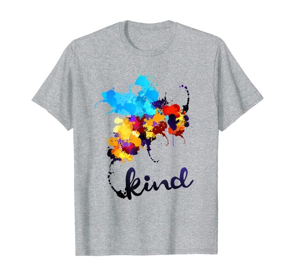 

bee kind paint splatter bullying prevention anti-bullying t-shirt, White;black