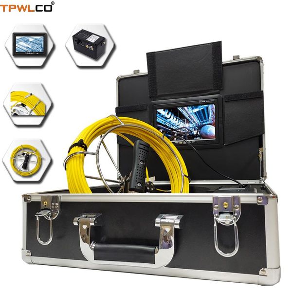 

cameras 6.5mm sewer pipe camera the viewing angle 65degree 8gb sd card 7" 1000tvl 20-50m pipeline industrial endoscope system