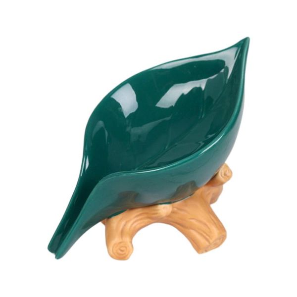 

soap dishes 1pc creative leaf shape draining box bathroom storage holder rack