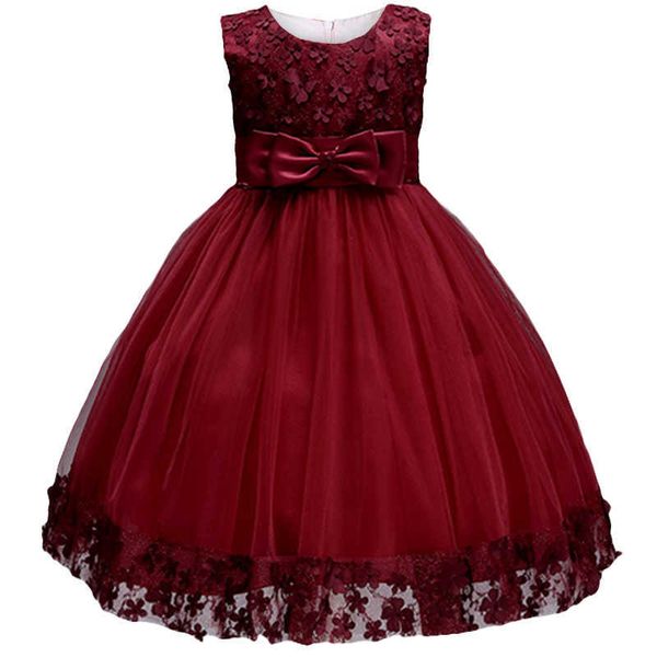 

lace girls wedding party dresses for girl's birthday baby kids costume evening ball drteenager vestidos clothes x0803, Red;yellow