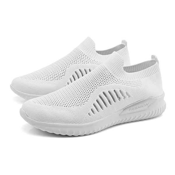 

ladies summer solid color mesh breathable running shoes women size 35-42