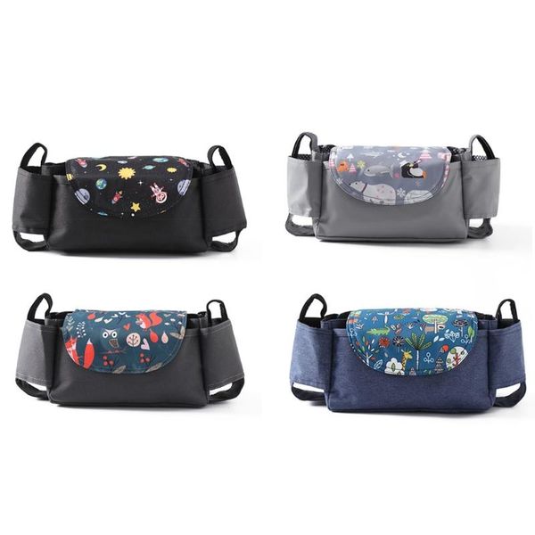 

stroller parts & accessories universal baby pram organizer cup bottle holder trolley storage bag pushchair buggy hanging diaper container