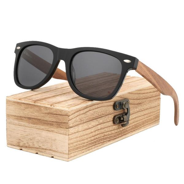 

sunglasses china handmade wooden frame glasses retro polarized uv400 walnut wood temples for men and women perfect gifts, White;black